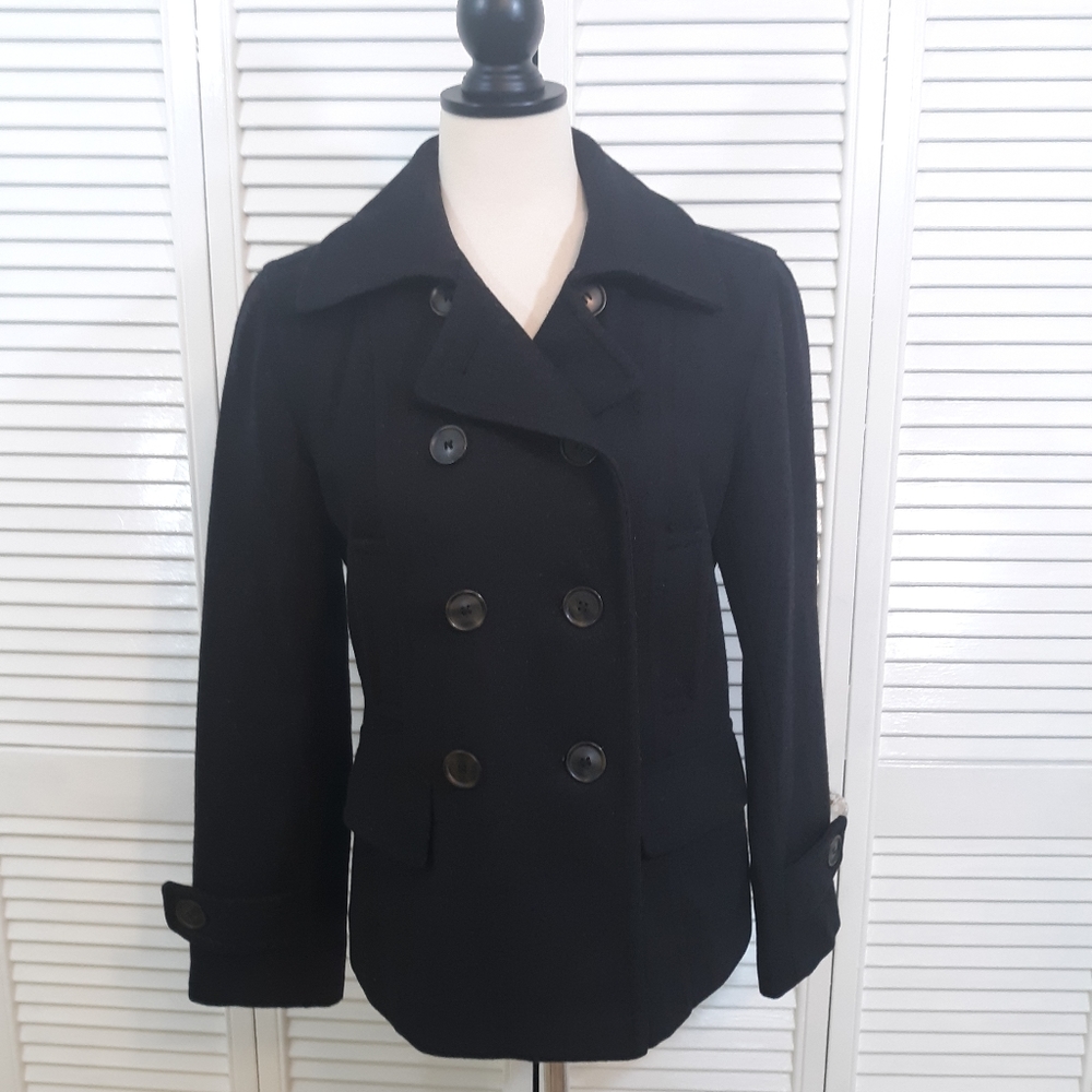 Giacca wool blend peacoat sz PS - Picture 1 of 6